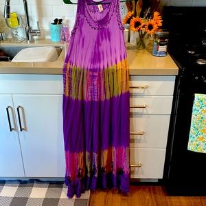 Multi colored maxi dress